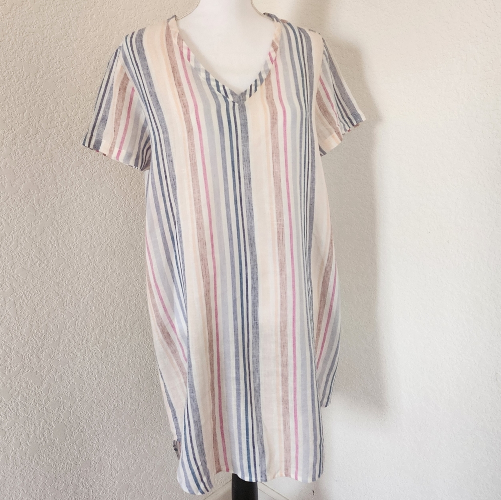 Cloth & Stone Linen blend Summer Dress size Medium
